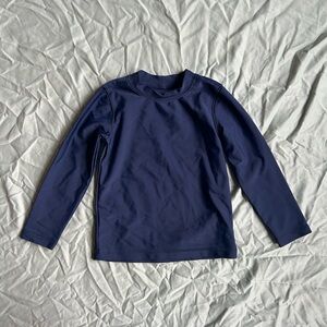 NWOT Primary Navy Blue Long Sleeve Rash Guard Top 2T-3T